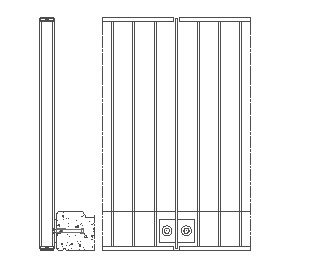 Lamelhekken producttekening: 1AL-VH-L-T-X-X