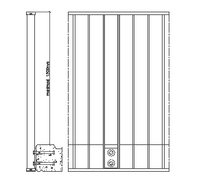 Lamelhekken producttekening: 1AL-VH-L-X-X-X